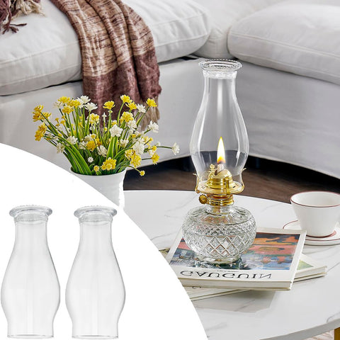 JIAOGEPENGYOU clear glass chimney ensures bright illumination.