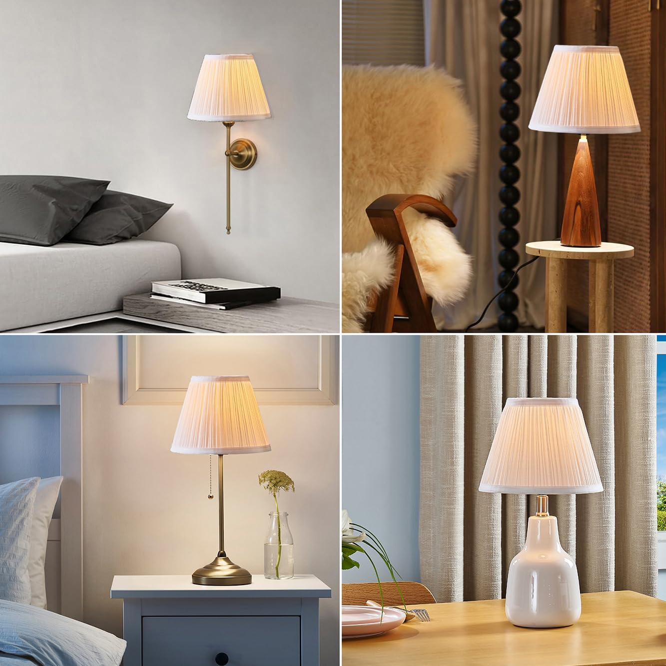 JIAOGEPENGYOU Uno shade fits lamps with 1 1/4 inch Uno fitter for versatile use.
