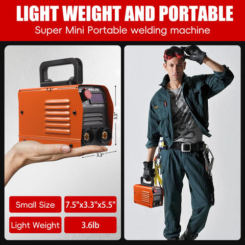 JIAONE portable welder in outdoor use on a project