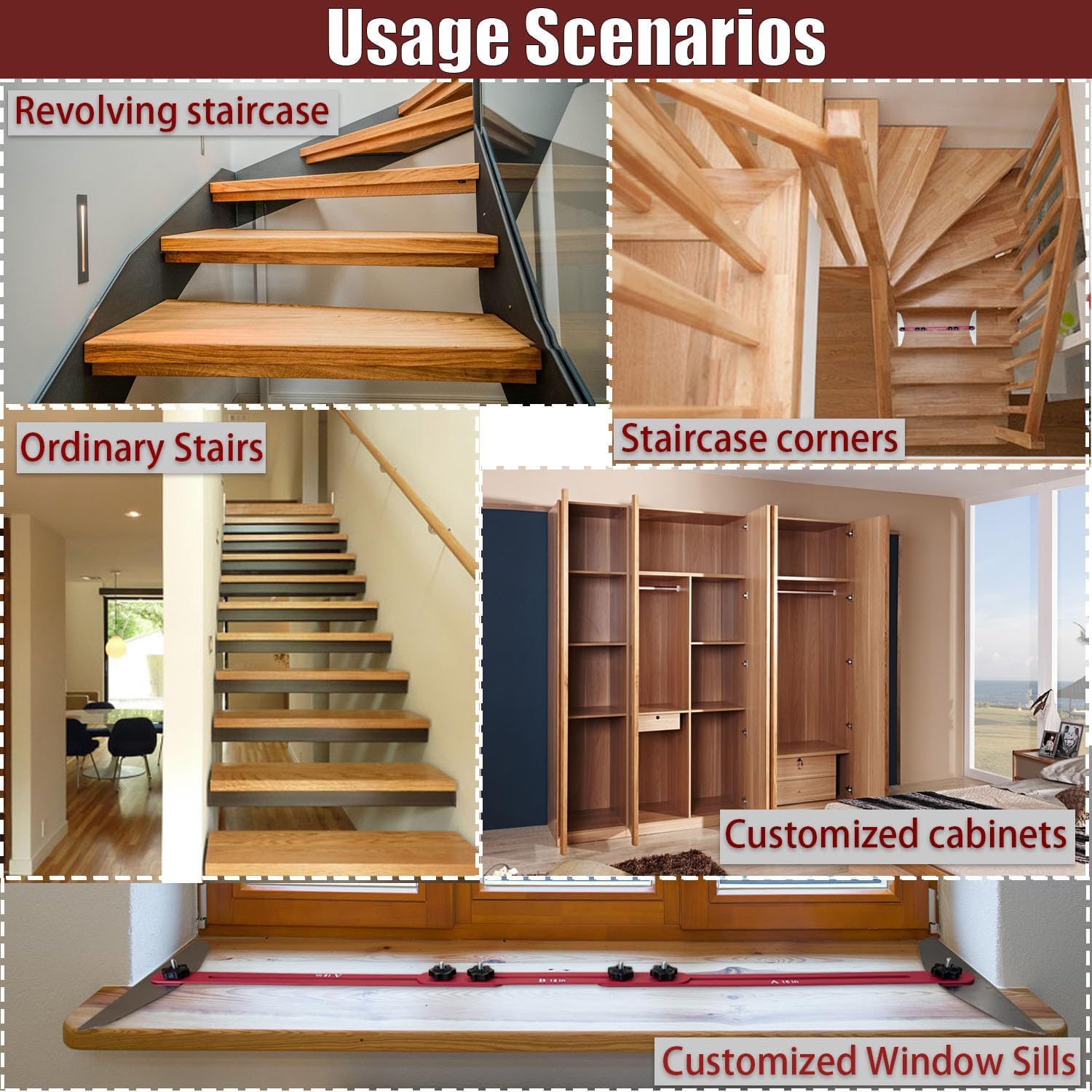 JIAOZZZ durable stair tool made of steel and aluminum for heavy use