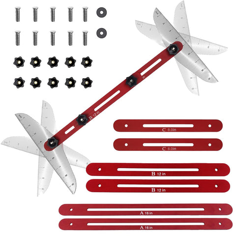 JIAOZZZ stair-treads gauge template tool measuring tread length accurately