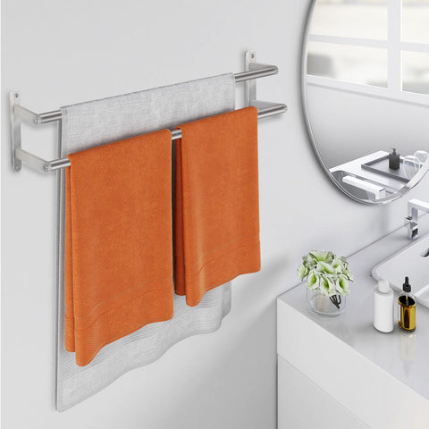 JIAPAIDUO 24-inch towel bars distance enables easy reach.
