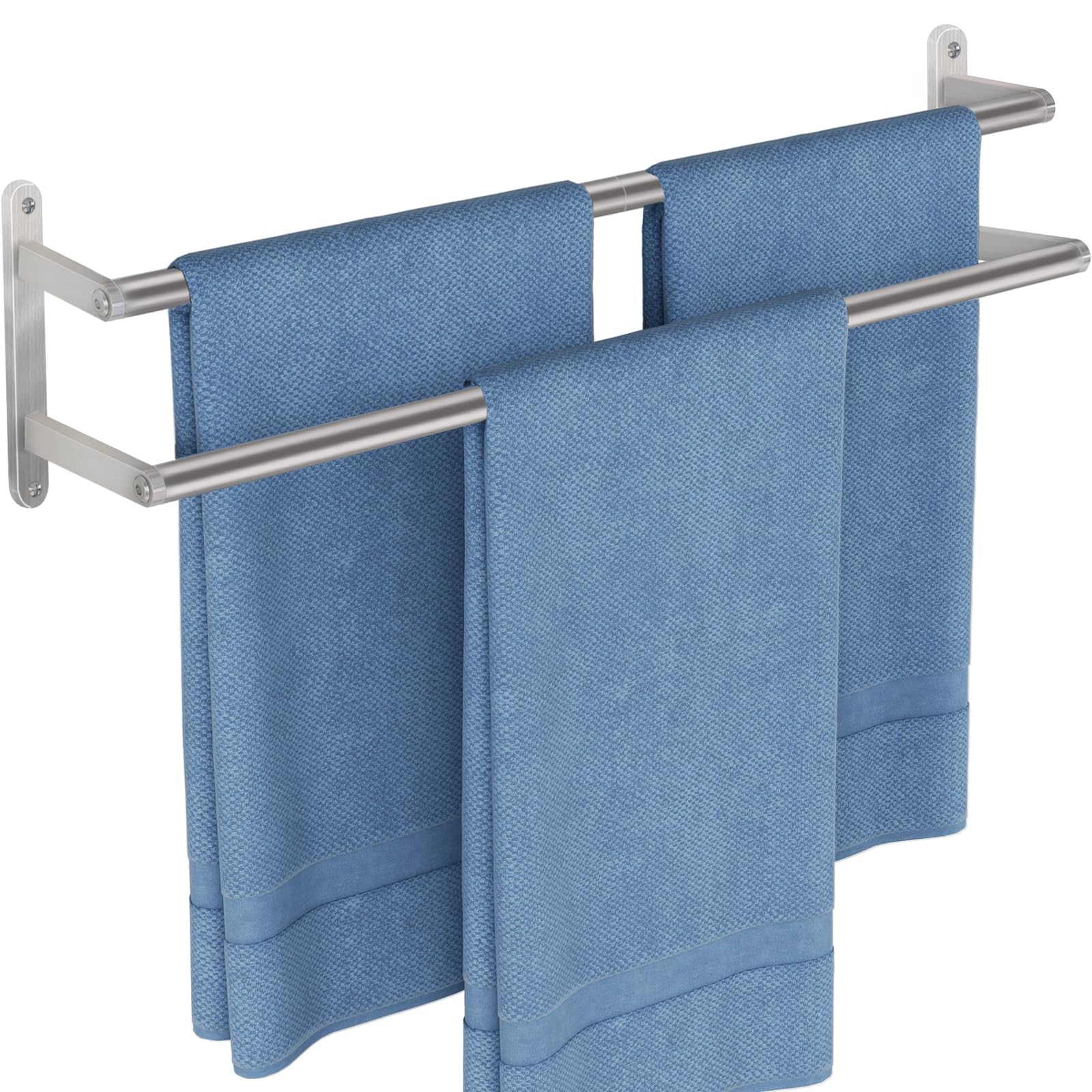 JIAPAIDUO double towel bar overview improves organization and drying space.