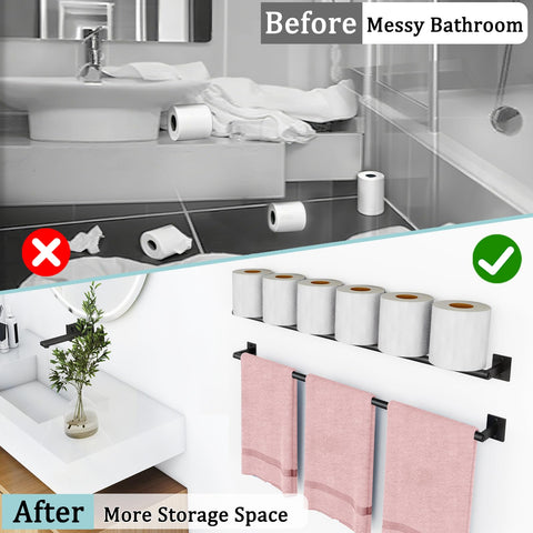 JIAPAIDUO stainless steel towel bar with matte finish resists rust and scratches.