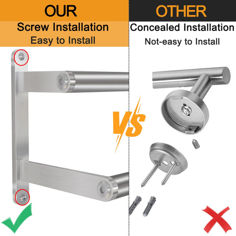 JIAPAIDUO sturdy screw design demonstrates strong wall mounting.