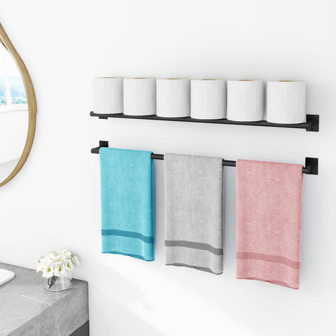 JIAPAIDUO towel bar in tight bathrooms saves space and boosts organization.