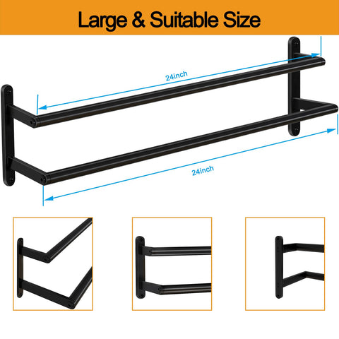 JIAPAIDUO towel rack mounted in kitchen or bathroom for organized towels