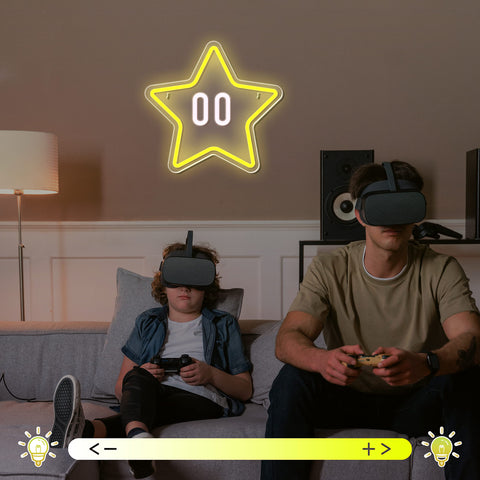 JIARODEY gaming LED neon light creates vibrant game room ambiance