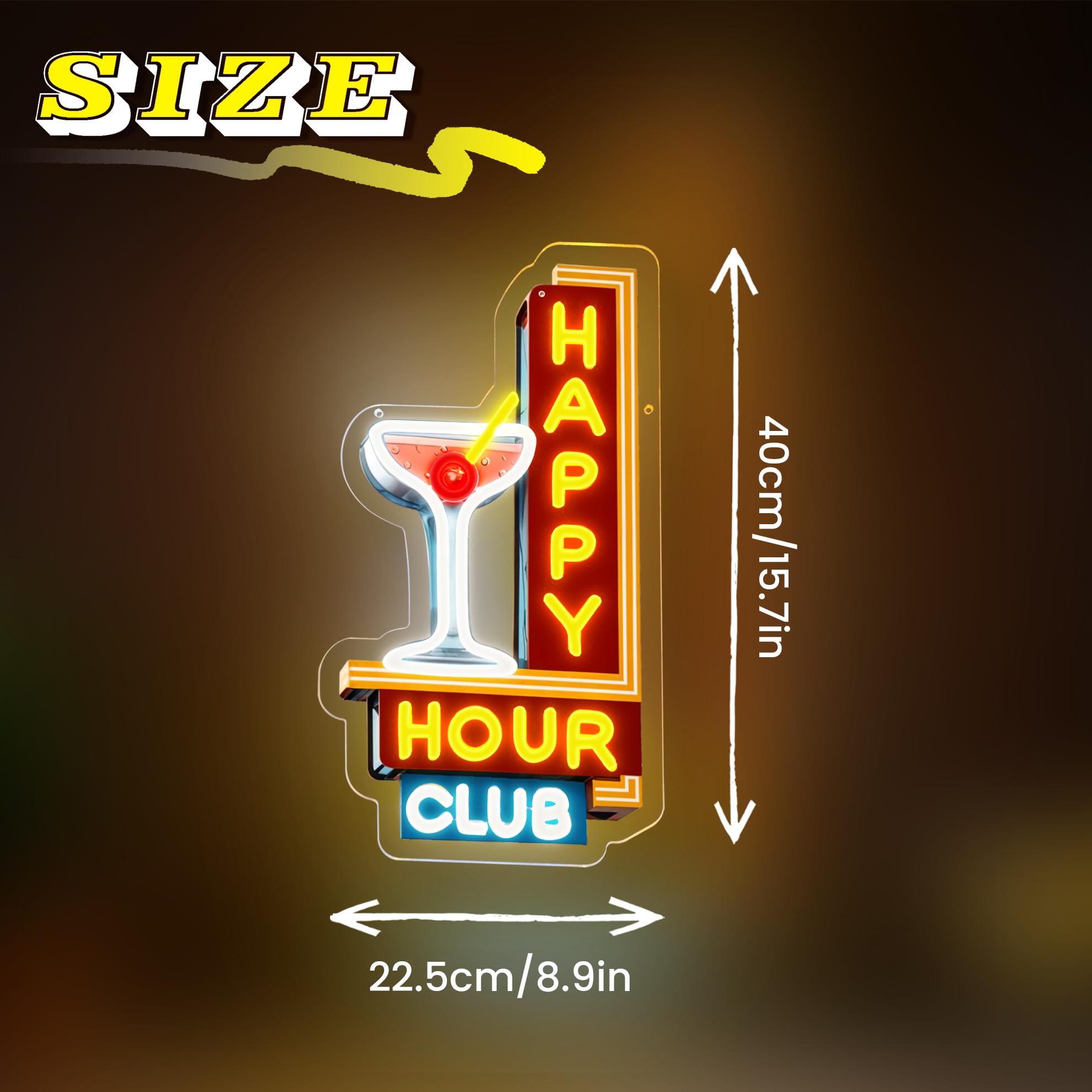 JIARODEY yellow neon sign placed on tabletop for intimate home parties