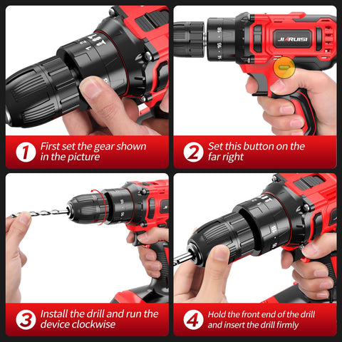 JIARUISI 72-piece driver bits set with belt hook included