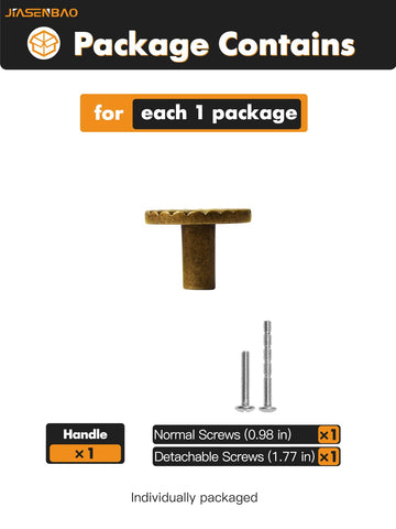 Product detail: long breakaway screw and standard screw included in each pack.