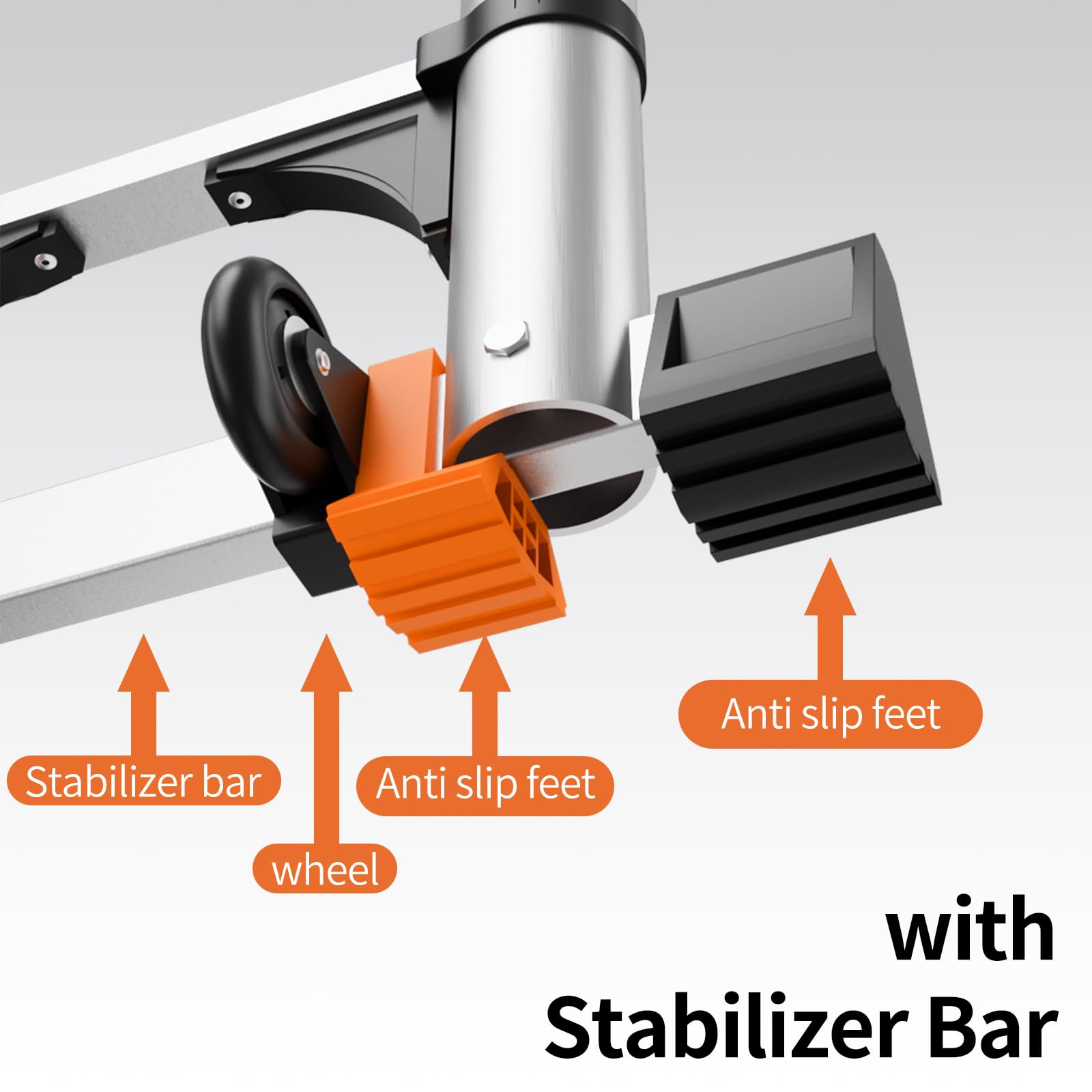 JIASHCHE hooks and stabilizers improve balance and safety during tasks.