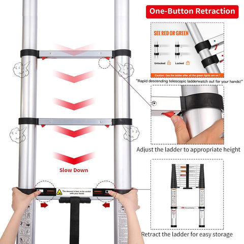 JIASHCHE quick-retract feature enables rapid compacting after use.