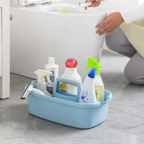 JiatuA caddy on sink showing convenient height and quick access