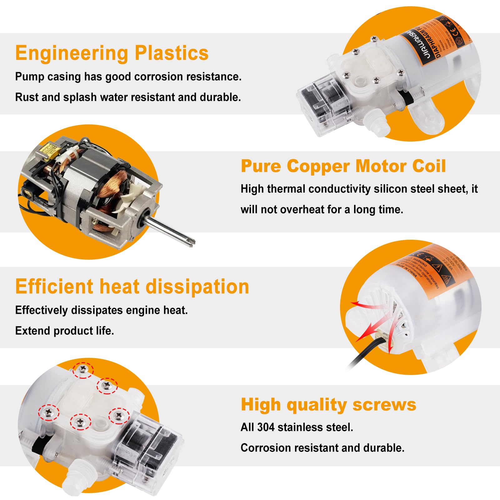 JIAWANSHUN self-priming pump in action, quick start and steady transfer.