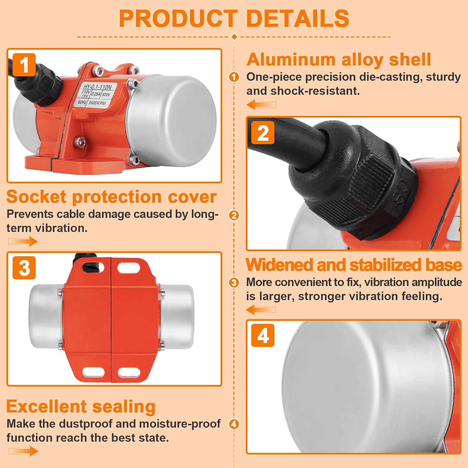JIAWANSHUN speed controller lets you adjust vibration strength on site