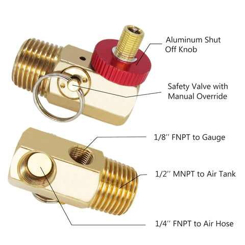 JIAXIMAN brass safety valve manifold for durable, safe air flow