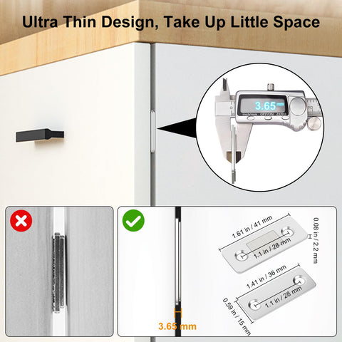 Jiayi adhesive-backed cabinet catch enables drill-free installation.