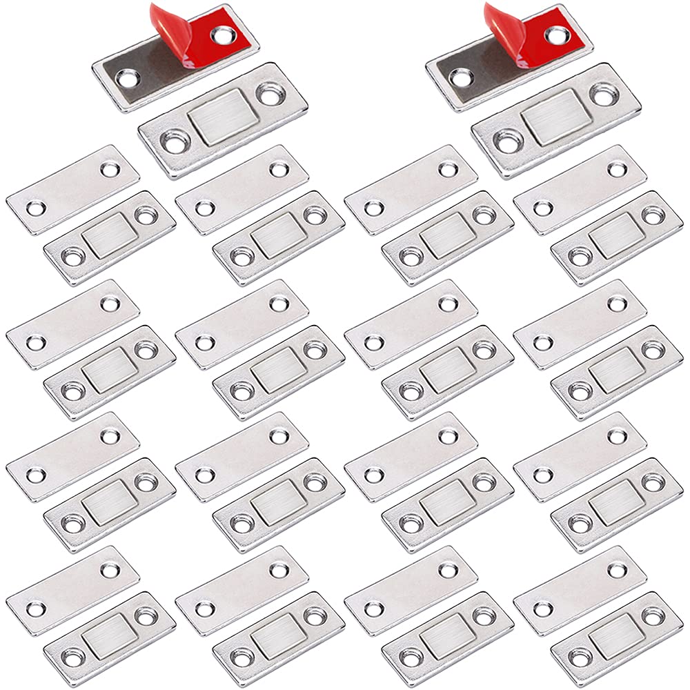Jiayi cabinet door magnet 18-pack in action with discreet ultra-thin profile.