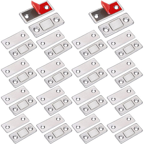 Jiayi cabinet door magnet 18-pack in action with discreet ultra-thin profile.