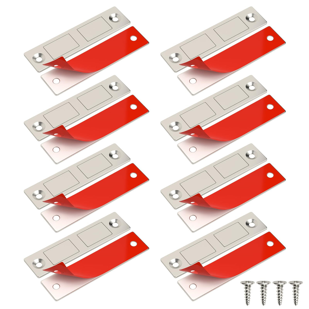Jiayi cabinet magnet 8-pack front view with ultra-thin profile
