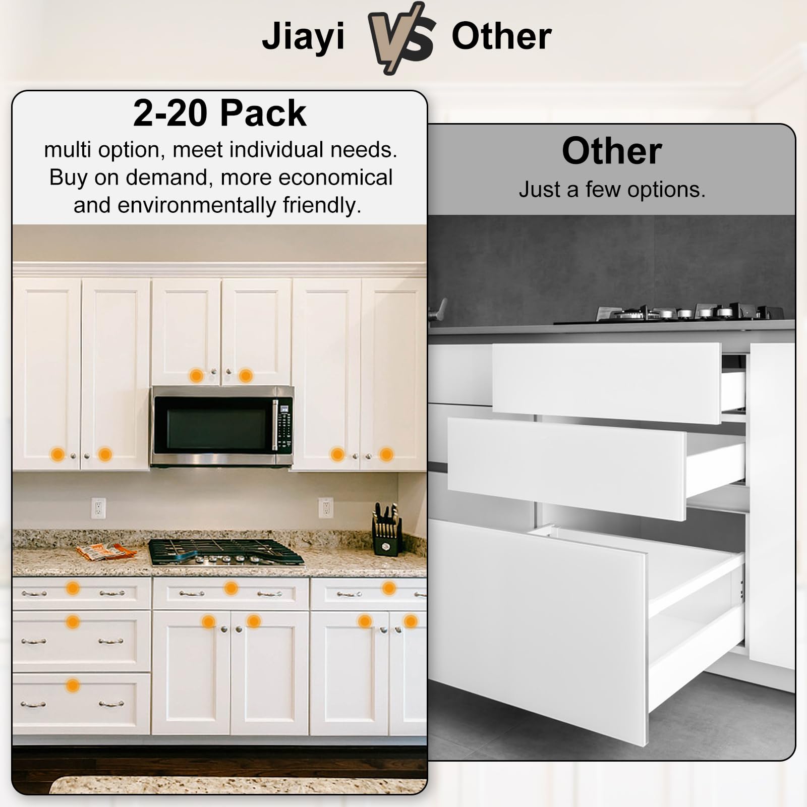 Jiayi corrosion-resistant closer suited for kitchen and closet spaces.