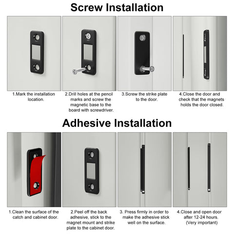 Jiayi included screws enable sturdy screw-in installation for reliability.