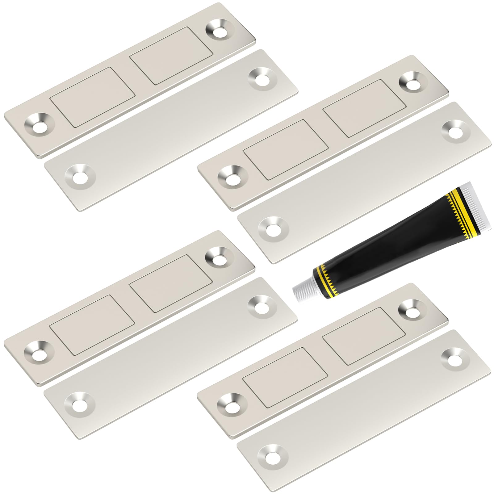 Jiayi ultra-thin cabinet magnets 4-pack for seamless door closure
