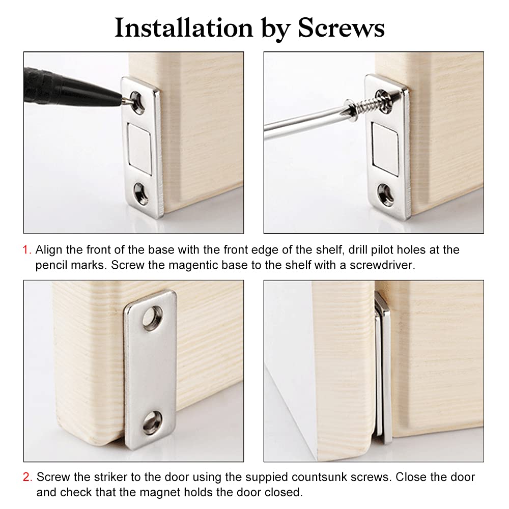 Jiayi caravan locker doors secured with magnetic catch
