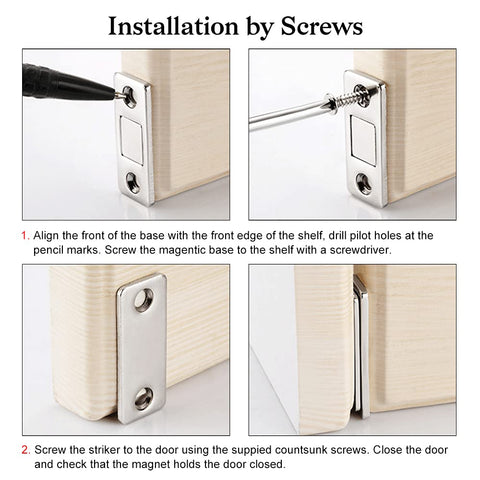 Jiayi caravan locker doors secured with magnetic catch
