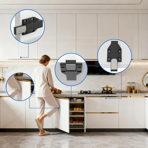 Jiayi drawer and cupboard push catch offers quiet operation for daily use.