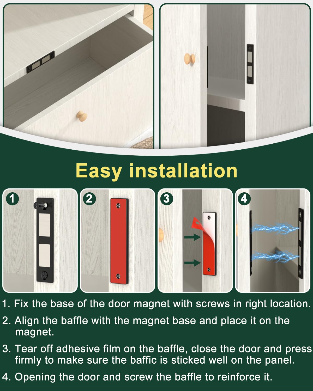 Jiayi easy installation with screws and adhesive for setup.