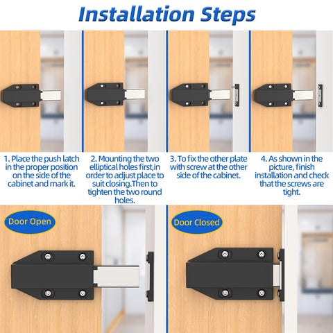 Jiayi heavy-duty spring mechanism latch provides durable, long-lasting cabinet security.
