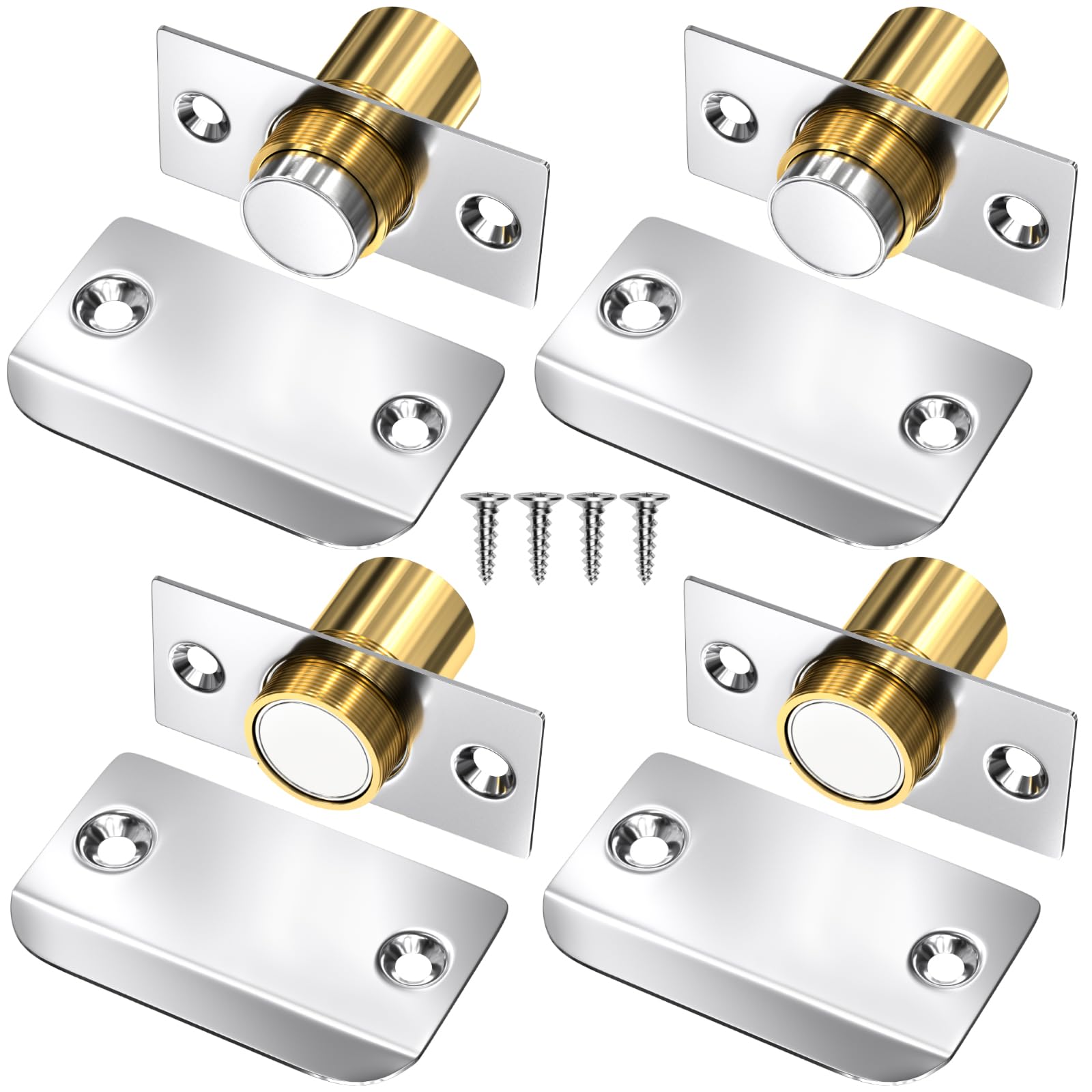 Jiayi magnetic roller door catch 4 pack secures doors with smooth closure.