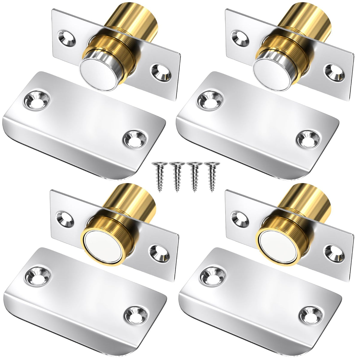 Jiayi magnetic roller door catch 4 pack secures doors with smooth closure.
