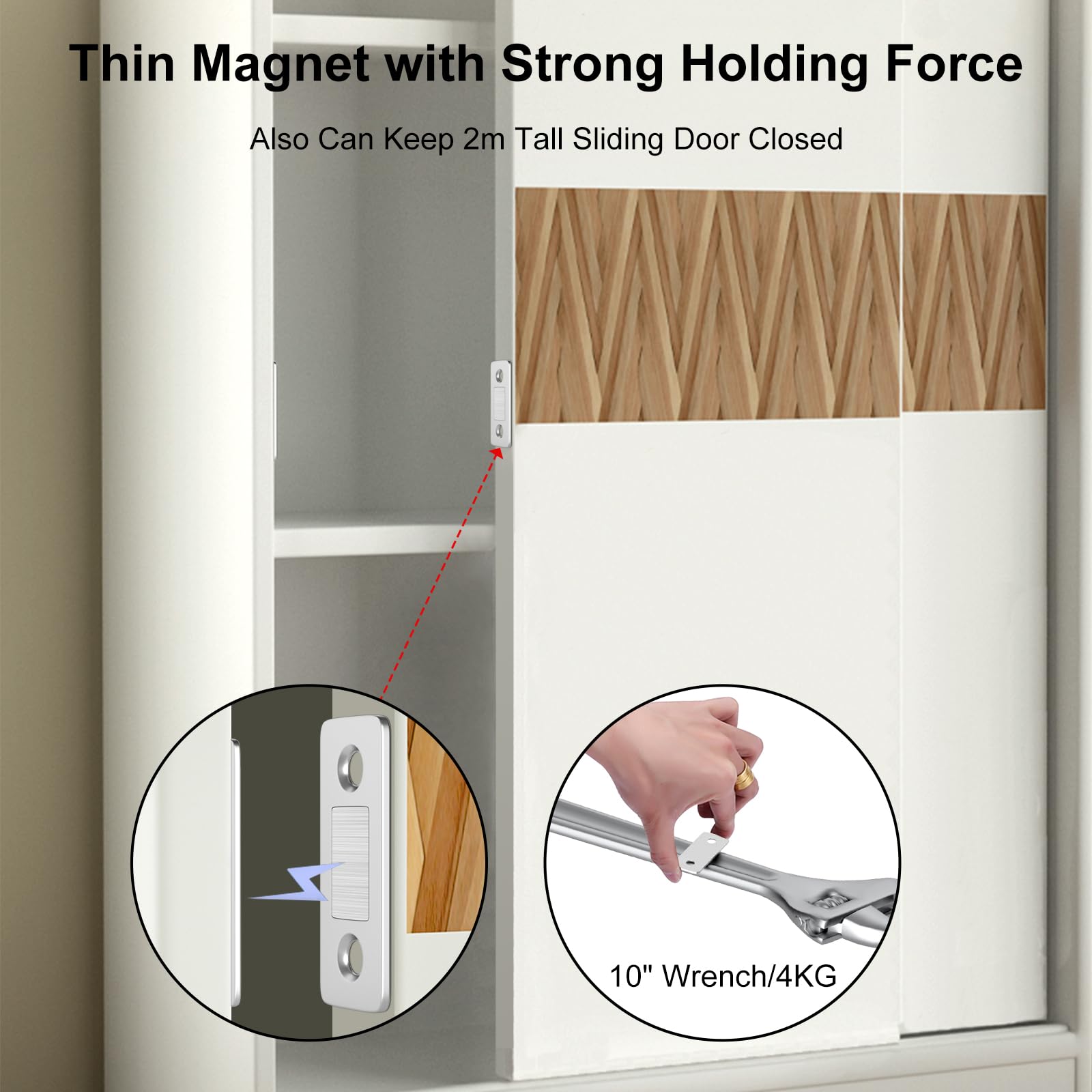 Jiayi ultra-thin magnet closeup shows sleek stainless steel and strong hold.