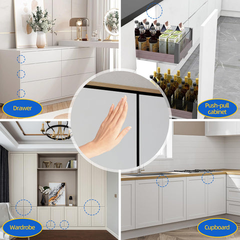 Jiayi versatile push-to-open latch for cabinets, drawers, wardrobes and more.