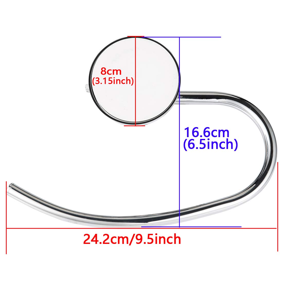 JiePai brushed chrome finish zinc alloy bracket highlights durability and style.