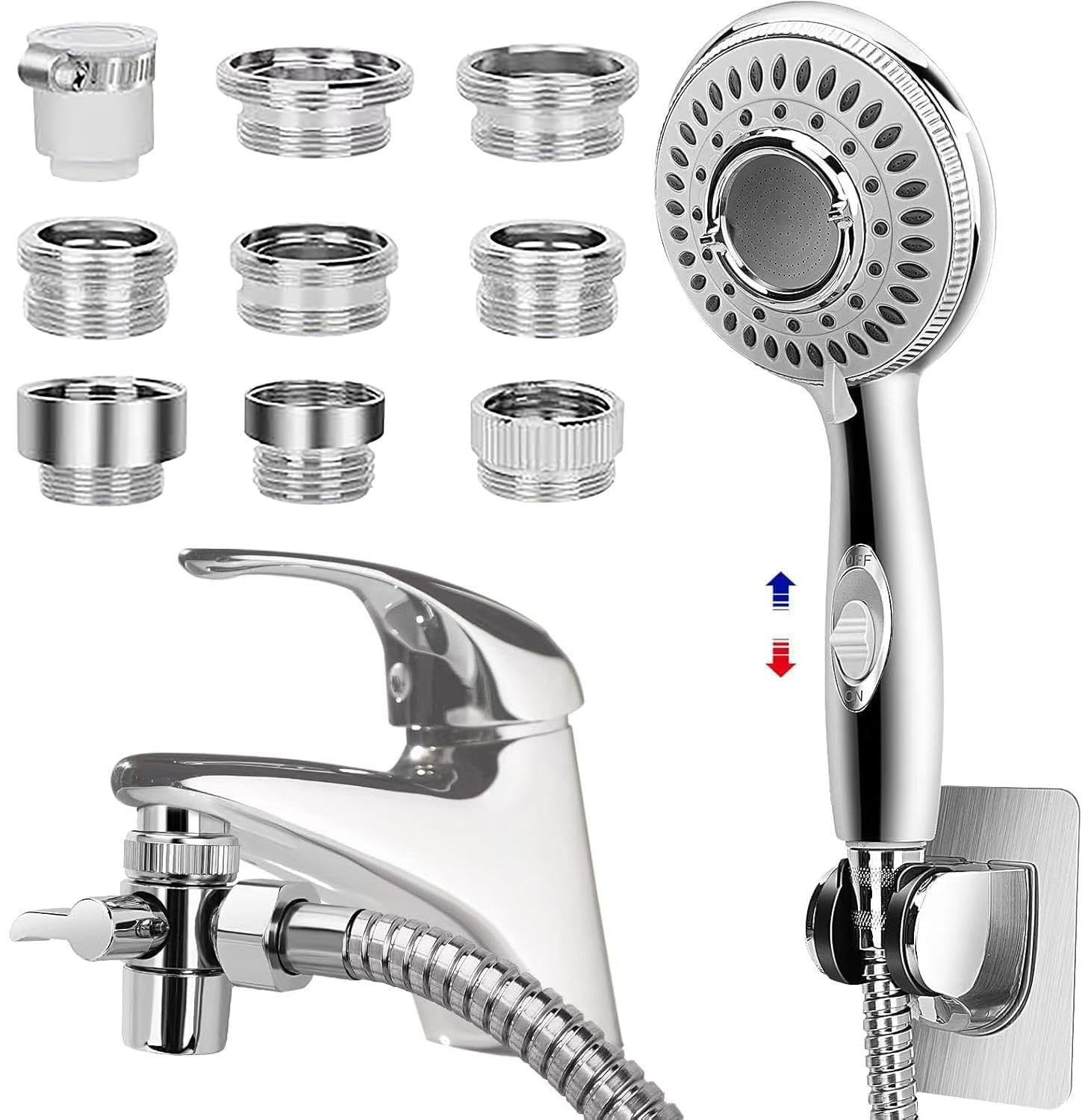 JIEYUMJ handheld shower head for easy hair washing and pet rinsing