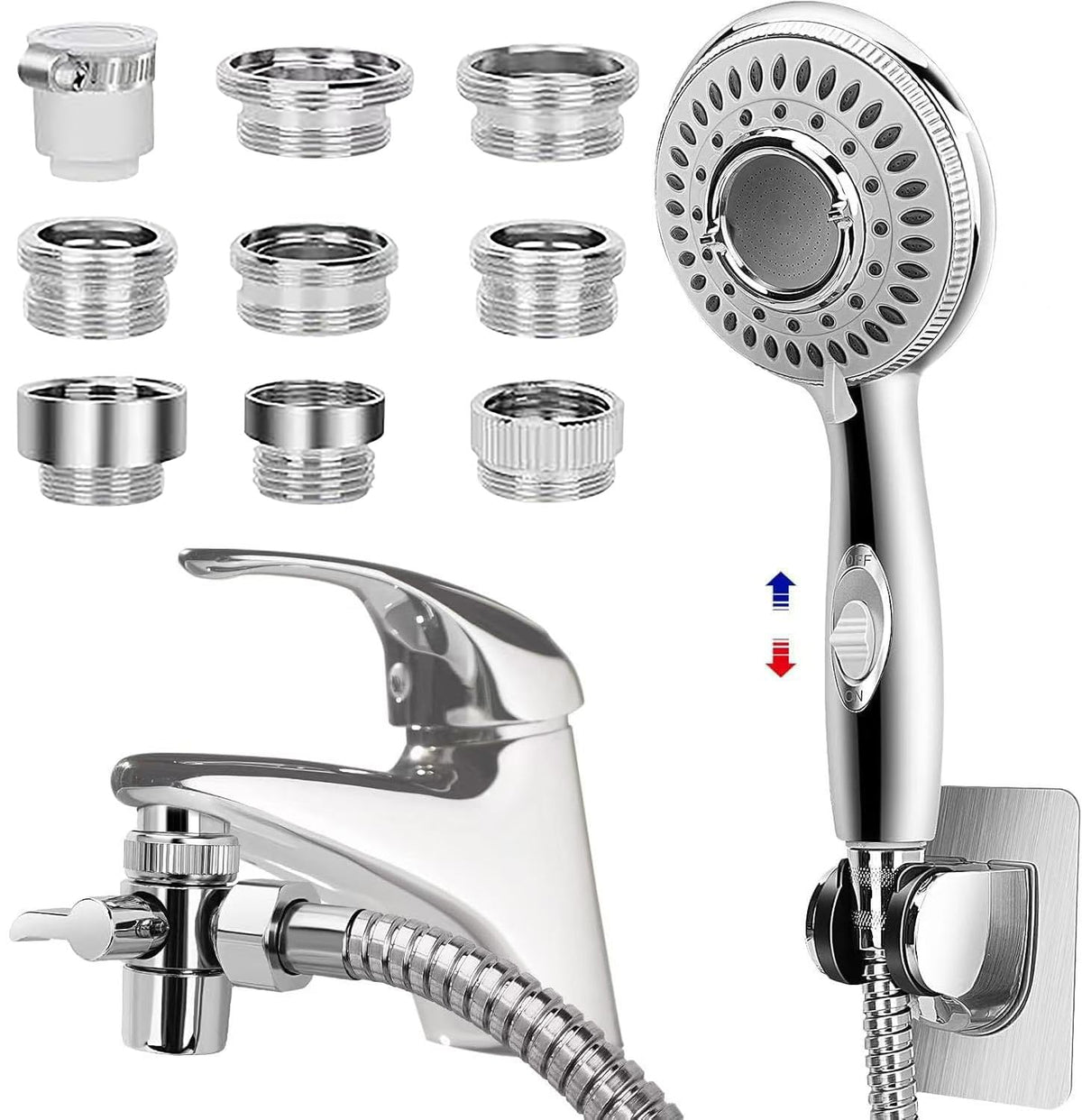 JIEYUMJ handheld shower head for easy hair washing and pet rinsing