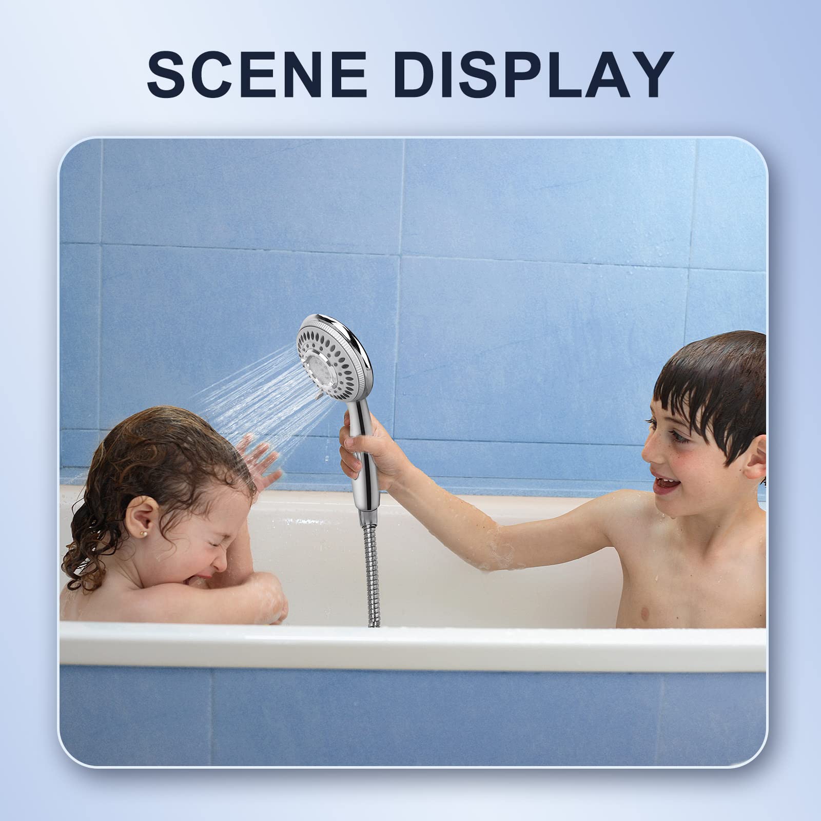 JIEYUMJ shower head holder keeps the sprayer steady when not in use