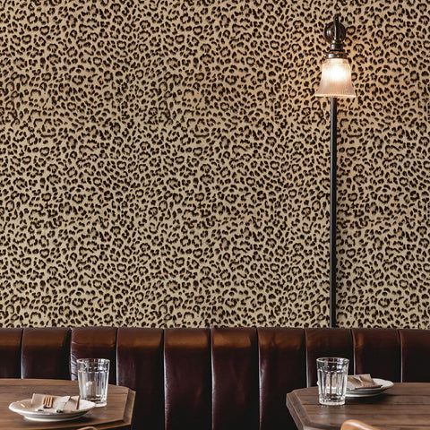 JiffDiff bedroom and bathroom decor with bold cheetah style.