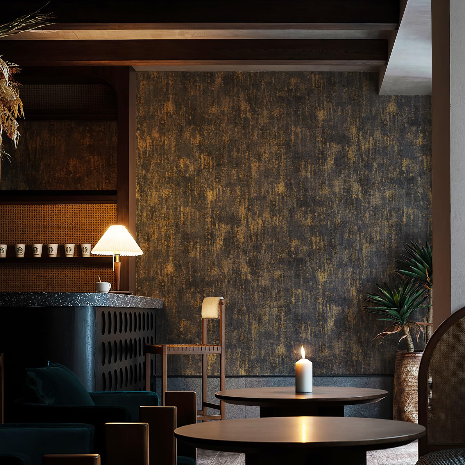 JiffDiff wallpaper on a kitchen cabinet surface refreshes with modern style.