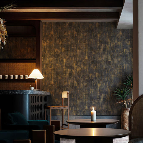 JiffDiff wallpaper on a kitchen cabinet surface refreshes with modern style.