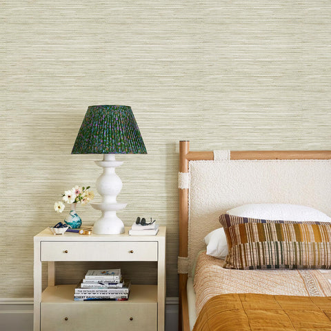 JiffDiff peel-and-stick wallcovering demonstrates simple panel application