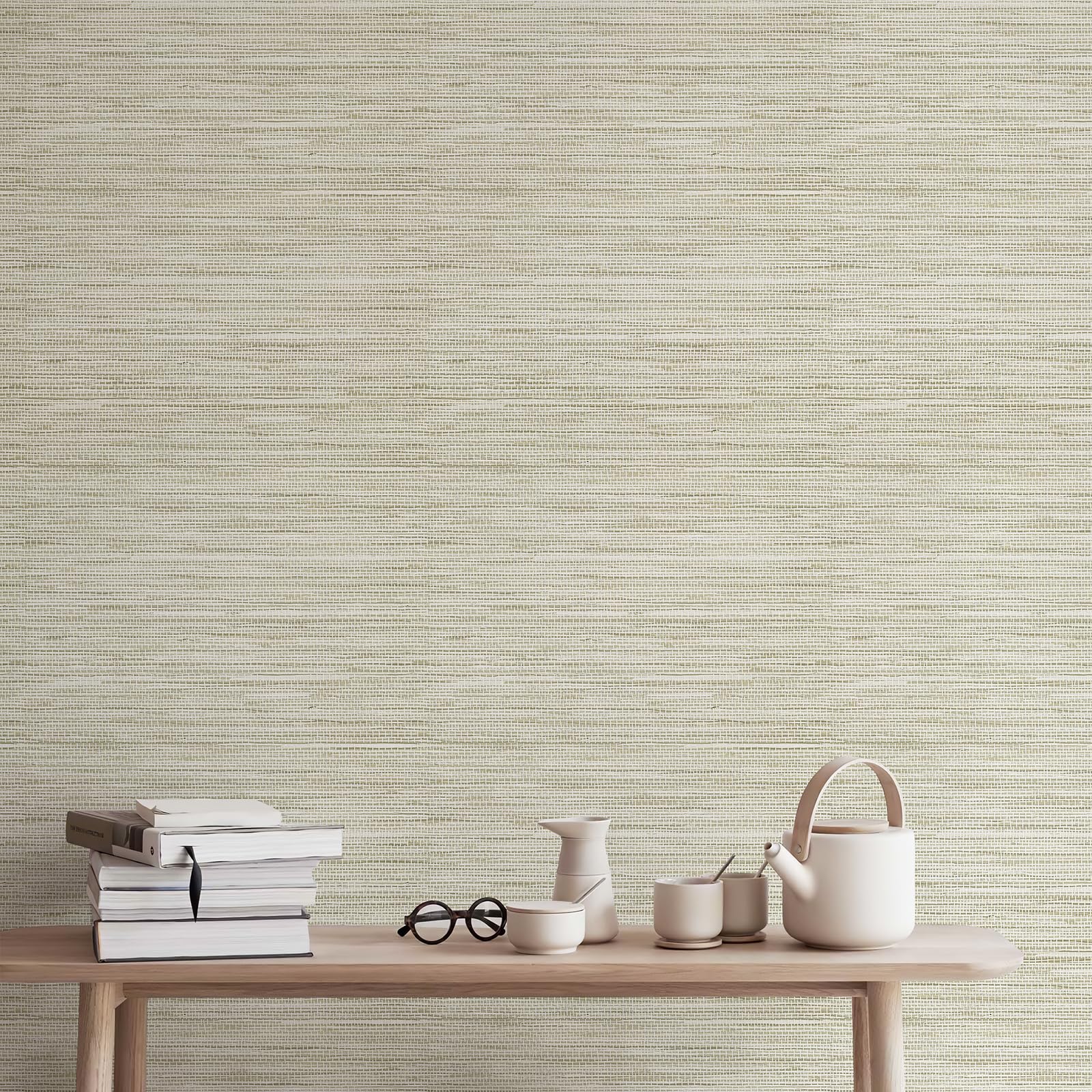 JiffDiff wallpaper on stair risers adds coastal vibe and easy upgrade