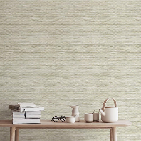 JiffDiff wallpaper on stair risers adds coastal vibe and easy upgrade