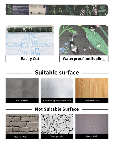 JiffDiff self-adhesive wallpaper easy to peel and re-stick during updates.