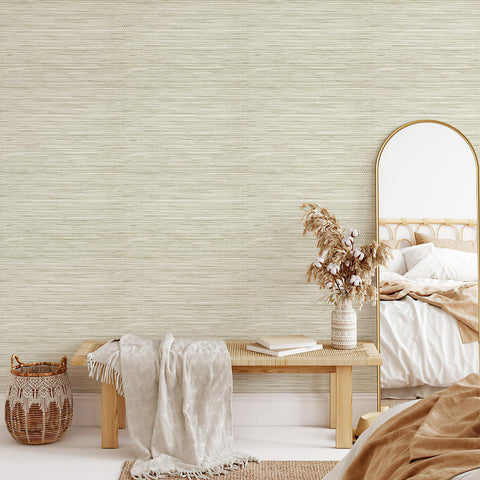 JiffDiff wallpaper covers smooth kitchen cabinets with a grain-like finish