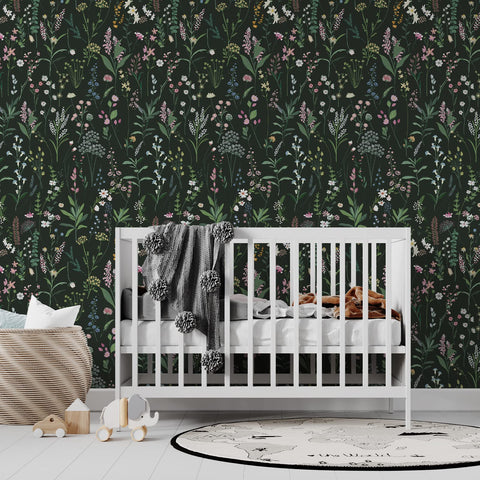 JiffDiff floral wallpaper for kitchen cabinets demonstrates durable, mess-free makeover.